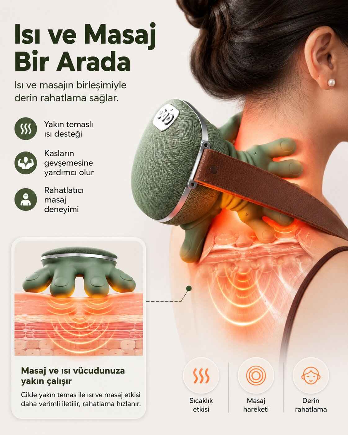 EL ŞEKİLLİ MASAJ ALETİ